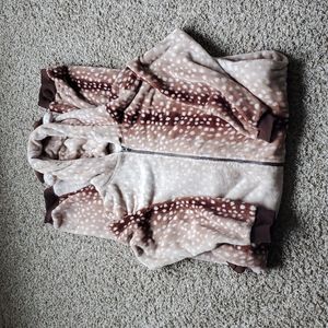 Hooded Reindeer one piece pajamas